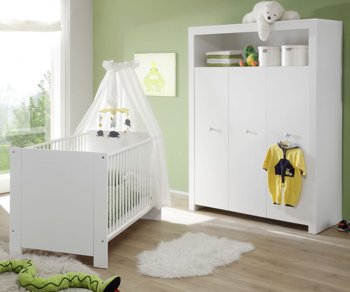 Babyzimmer komplett Set weiss 2-teilig Olivia unter Alle Zimmer > Baby-, Kinder- & Jugendzimmer > Babyzimmer Sets