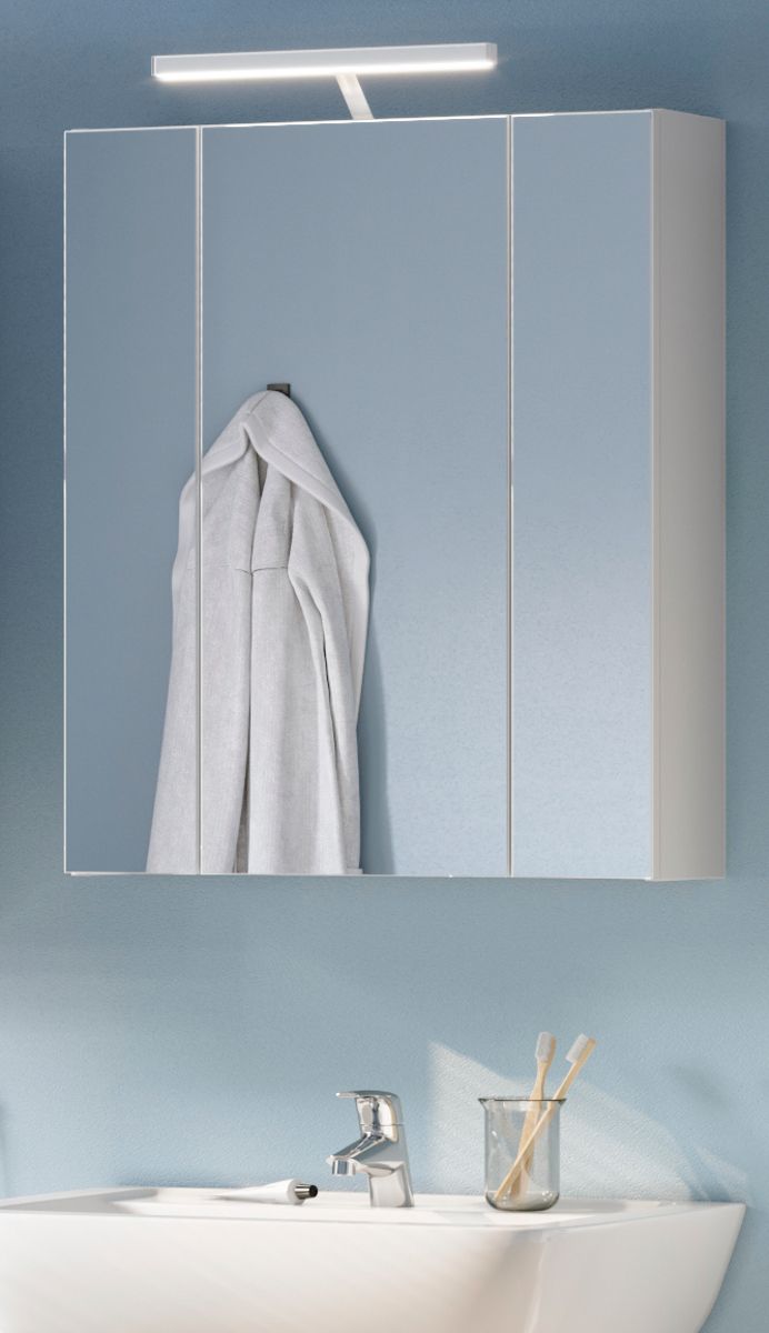 Badezimmer Spiegelschrank Linus in weiss 60 x 70 cm