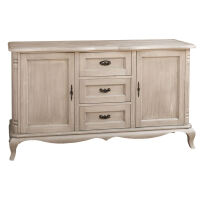 Barock Sideboard- silber grau gebrstet