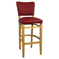 Barstuhl Cordula mit Rückenlehne Kundenstoff beigestellt unter Esszimmer > Stühle > Barstühle & Barhocker