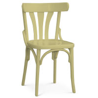 Bistrostuhl Holzsitz bunt lackiert 789-22-W beige-braun Tne