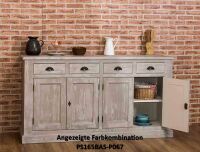 Buffetkommode mit Schubladen im Landhausstil - Eichenplatte shabby chic - antik look