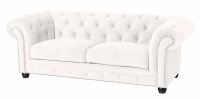 Chesterfield Sofa Orleans (2-5-Sitzer) Samtvelours creme