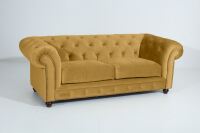 Chesterfield Sofa Orleans (2-5-Sitzer) Samtvelours mais