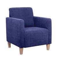 Cocktail Sessel Milla Veloursstoff blau