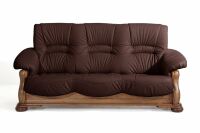 Country Sofa Tennessee- 3-Sitzer pigmentiertes Nappaleder burgund unter Wohnraum > Sofas & Couches > Einzelsofas