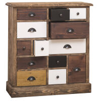 Dunkelbrauner Apothekerschrank Massivholz unter Bro > Kommoden & Sideboards