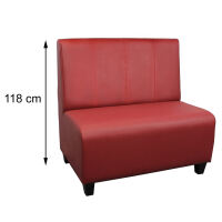 Esszimmerbank mit Rcken Gesteppt Hhe 118 cm 120 cm Webstoff unter Esszimmer > Bnke & Hocker