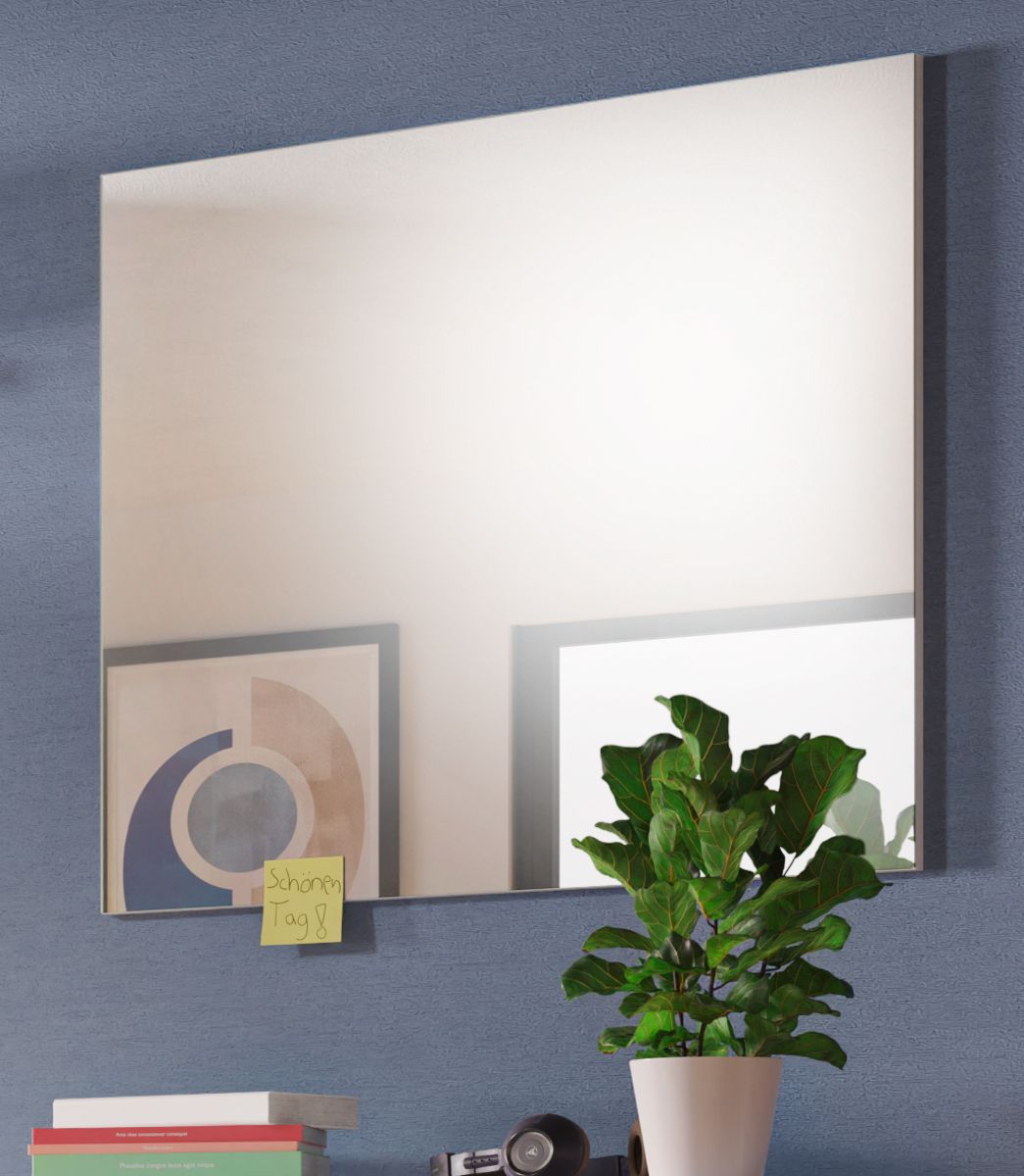 Garderobenspiegel Kato in weiss Wandspiegel 75 x 68 cm