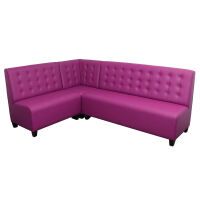 Gepolsterte Eckbank im Landhausstil Webstoff 100 cm 140 cm unter Esszimmer > Bnke & Hocker > Eckbank