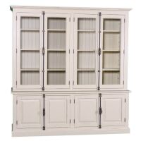 Grosser Landhausvitrinenschrank Provence shabby chic - antik look unter Bro > Schrnke & Regale