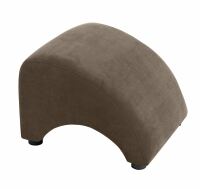 Hocker Brandford Veloursstoff sahara