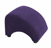 Hocker Brandford Veloursstoff violett