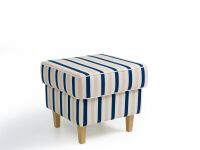 Hocker Lorris Flachgewebe blau