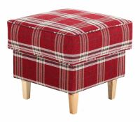 Hocker Lorris Flachgewebe rot unter Wohnraum > Sessel & Hocker > Fuhocker