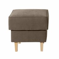 Hocker Lorris Veloursstoff sahara