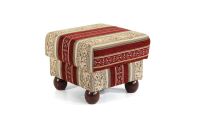 Hocker Monarch Chenille rot