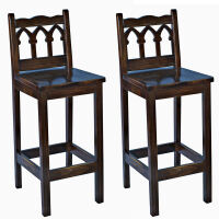 Holzbarhocker Gothic (2er-Set)