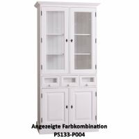 Kleiner Schrank mit Vitrinenaufsatz shabby chic