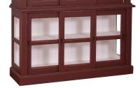 Landhaus Sideboard mit Glasschiebetüren tief gebürstet unter Büro > Kommoden & Sideboards