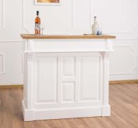 Landhausbar Salzburg (120cm) - Eichenplatte multicolor unter Kche > Tresen, Theken & Bars