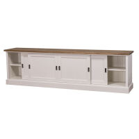 Langes Sideboard mit Schiebetren gewachst