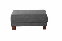 Moderner Hocker Flachgewebe (Leinenoptik) anthrazit