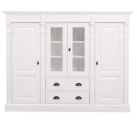 Niedriger Wohnschrank im Landhausstil shabby chic - antik look