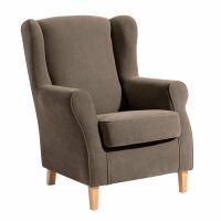 Ohrenbackensessel Lorris Veloursstoff sahara unter Wohnraum > Sessel & Hocker > Ohrensessel, Lesesessel