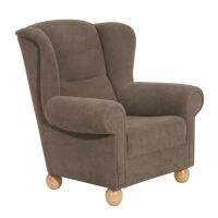 Ohrenbackensessel Monarch Veloursstoff sahara unter Wohnraum > Sessel & Hocker > Ohrensessel, Lesesessel