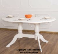 Ovaler Esstisch zum Ausziehen shabby chic