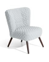 Retro Sessel Neele Flachgewebe (mit Backing) creme