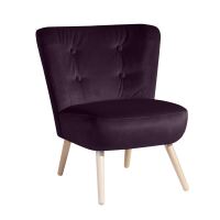 Retro Sessel Neele Samtvelours purple