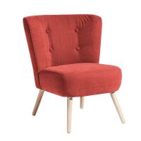 Retro Sessel Neele Veloursstoff terracotta unter Wohnraum > Sessel & Hocker > Cocktailsessel, moderne Sessel