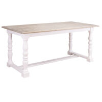 Romantischer Esstisch mit Untergestell (160cm) shabby chic