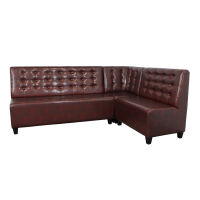 Rustikale Leder Eckbank 120 cm 120 cm unter Esszimmer > Bnke & Hocker > Eckbank