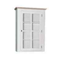 Schmaler Kchenschrank-Aufsatz shabby chic