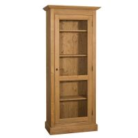 Schmaler Vitrinenschrank in Landhausoptik shabby chic - antik look