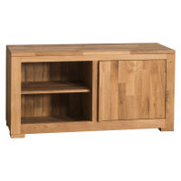 Schmales TV Sideboard Wildeiche im Landhauslook gelt