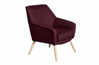 Sessel Alegro Flachgewebe burgund unter Wohnraum > Sessel & Hocker