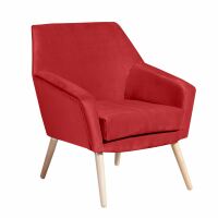 Sessel Alegro Samtvelour rot