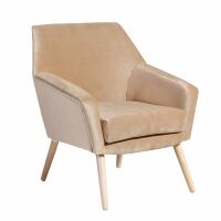 Sessel Alegro Samtvelour sand