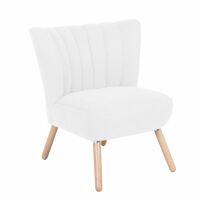 Sessel Alessandro Velourstoff creme