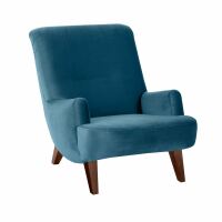 Sessel Brandford petrol Samtvelours