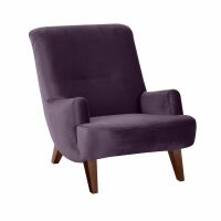 Sessel Brandford purple Samtvelours