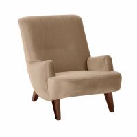 Sessel Brandford sand Samtvelours unter Wohnraum > Sessel & Hocker