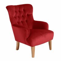 Sessel Brandon Samtvelours ziegel
