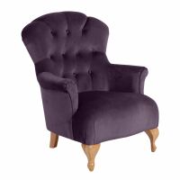 Sessel Camilla Samtvelours purple