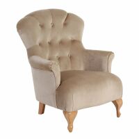 Sessel Camilla Samtvelours sand