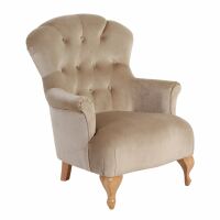 Sessel Camilla Samtvelours sand